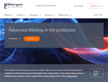 Tablet Screenshot of morganfireprotection.com